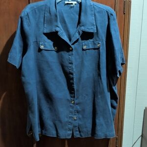 Source Unknown Blue Women's Blouse